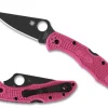Delica® 4 FRN Pink Black Blade-Spyderco Sale