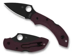 Dragonfly&trade; 2 Lightweight Micro-Melt&reg; PD#1 Black Blade-Spyderco Clearance