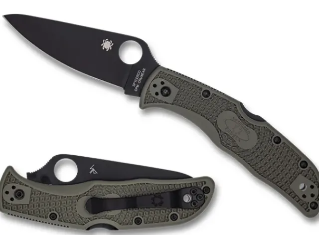 Endela® OD Green FRN CPM CRU-WEAR Black Blade Exclusive-Spyderco Best