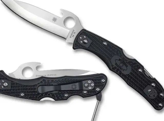 Endura® 4 Black FRN Tactical Armorer Emerson Opener Exclusive-Spyderco Hot