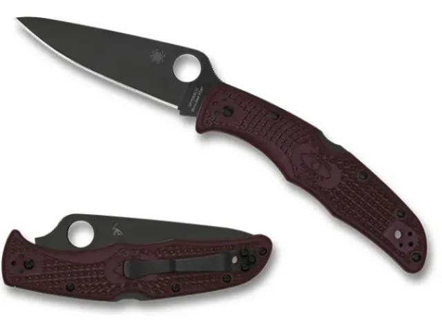 Endura® 4 Lightweight Micro-Melt® PD#1 Black Blade-Spyderco Clearance