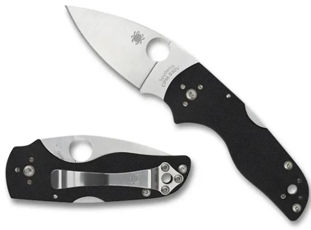 Lil' Native® G-10 Black Mid Back Lock-Spyderco Clearance