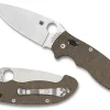 Manix&reg; 2 XL Brown Canvas Micarta CPM CRU-WEAR-Spyderco Best