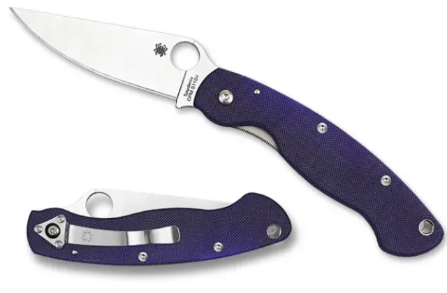 Military™ Model G-10 Dark Blue CPM S110V-Spyderco Discount