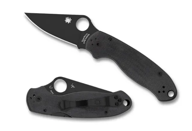 Para® 3 G-10 Black/Black Blade-Spyderco Outlet
