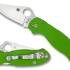 Para® 3 Neon Green G-10 CPM 20CV Exclusive-Spyderco Best