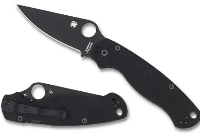 Para Military® 2 G-10 Black/Black Blade-Spyderco Outlet