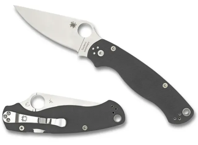 Para Military® 2 G-10 Dark Gray Maxamet-Spyderco Best