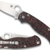 Para Military® 2 Red Fat Carbon Fiber CPM M4 Black Blade Exclusive-Spyderco