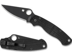 Para Military&reg; 2 Salt&reg; Black G-10 CPM MagnaCut&reg; Black Blade-Spyderco Hot