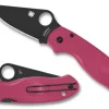 Para&reg; 3 Lightweight Pink Black Blade-Spyderco Outlet