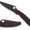 Police&trade; 4 Lightweight Micro-Melt&reg; PD#1 Black Blade-Spyderco Discount