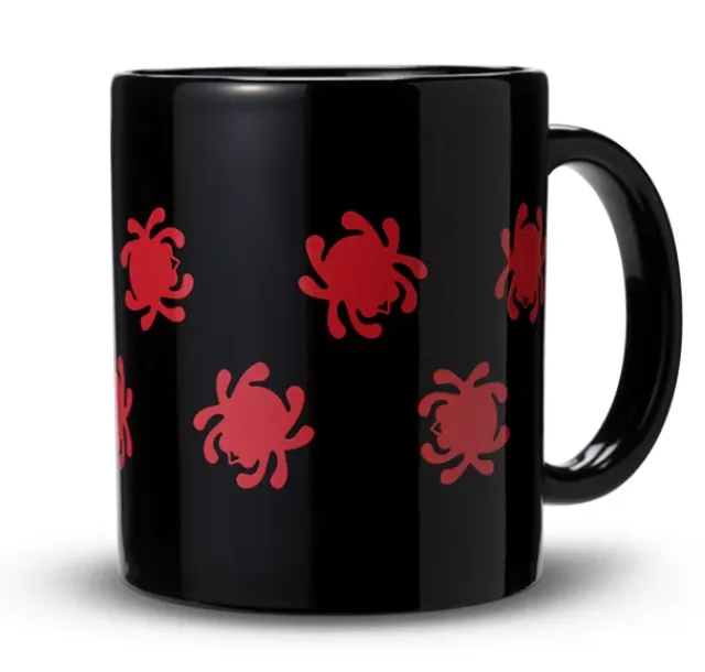 Mug Black w/ Red Bugs-Spyderco Best
