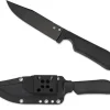 Street Bowie™ FRN/Kraton Black Blade-Spyderco Clearance