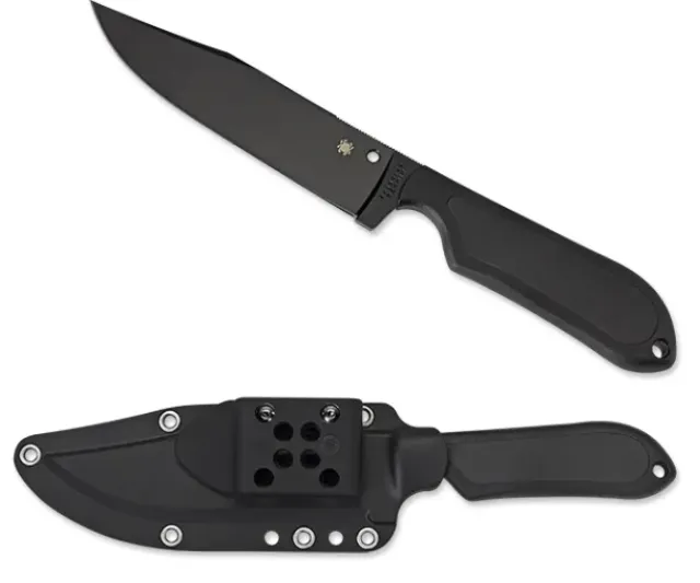 Street Bowie™ FRN/Kraton Black Blade-Spyderco Clearance