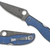 Stretch™ 2 XL Blue Nishijin Glass Fiber Damascus Sprint Run®-Spyderco Online