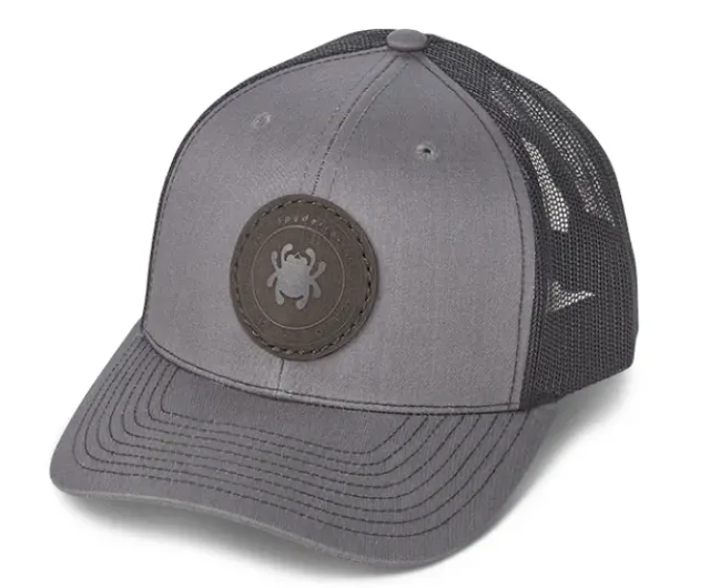 Trucker Hat Charcoal/Black with Patch-Spyderco Discount