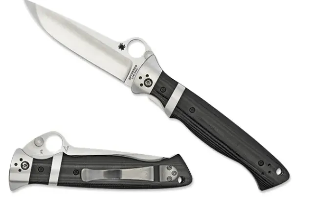Vallotton Sub-Hilt™ G-10 Black-Spyderco Best