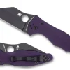Yojimbo™ 2 Purple G-10 CPM CRU-WEAR Black Blade Exclusive-Spyderco Outlet